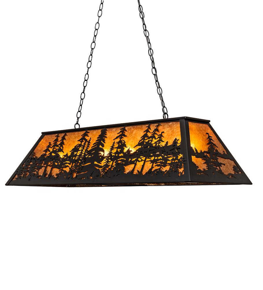 48&#34; Long Tall Pines Oblong Pendant