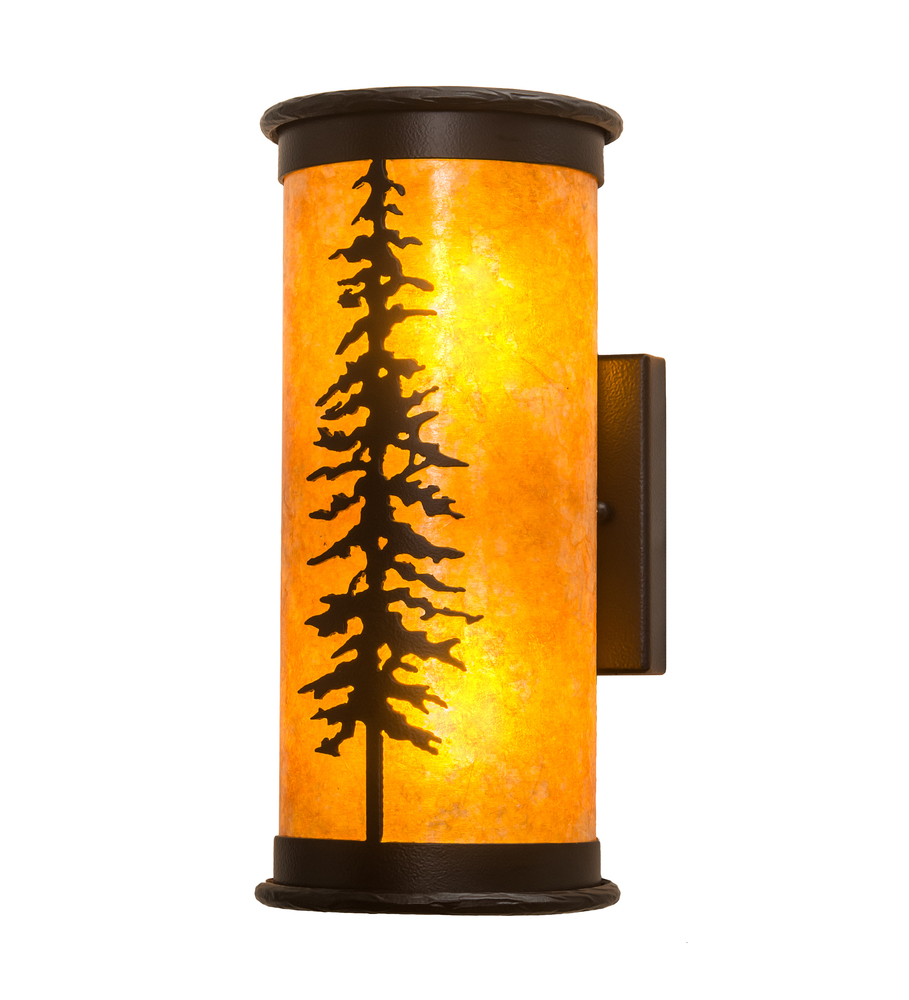 6&#34; Wide Tall Pines Wall Sconce