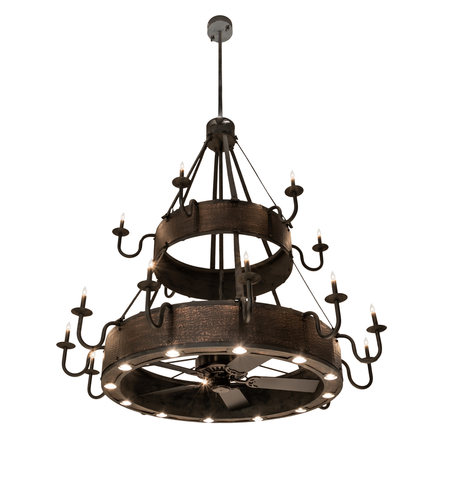 74&#34; Wide Costello 18 Light Two Tier Chandel-Air