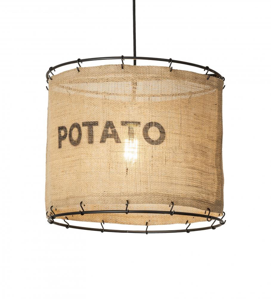 16&#34; Wide Empire Potato Sack Pendant