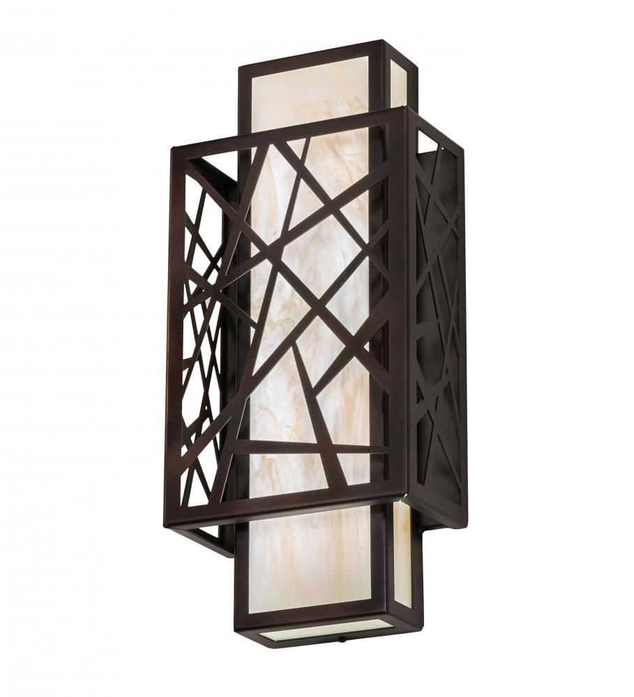 8&#34; Wide Quadrato Rich Umador Wall Sconce