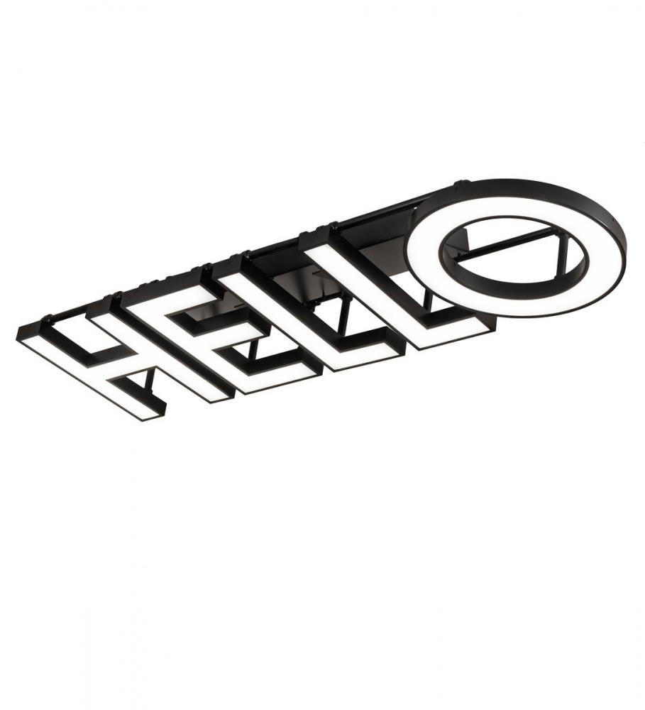 81&#34; Long Personalized Hello Illuminated Sign