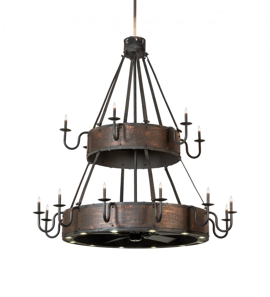 74&#34; Wide Costello 18 Light Two Tier Chandel-Air