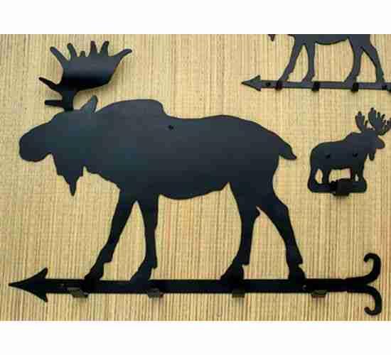 24&#34;L Moose Coat Rack