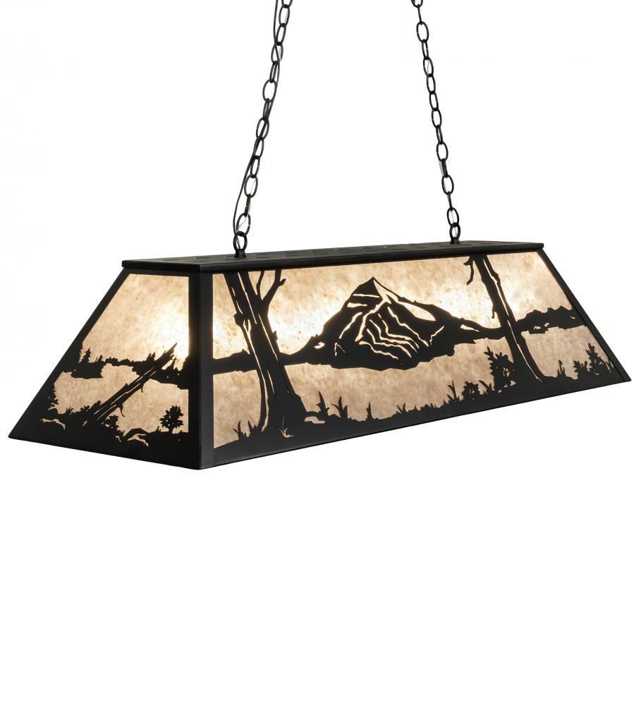 48&#34; Long Mountain Range Oblong Pendant