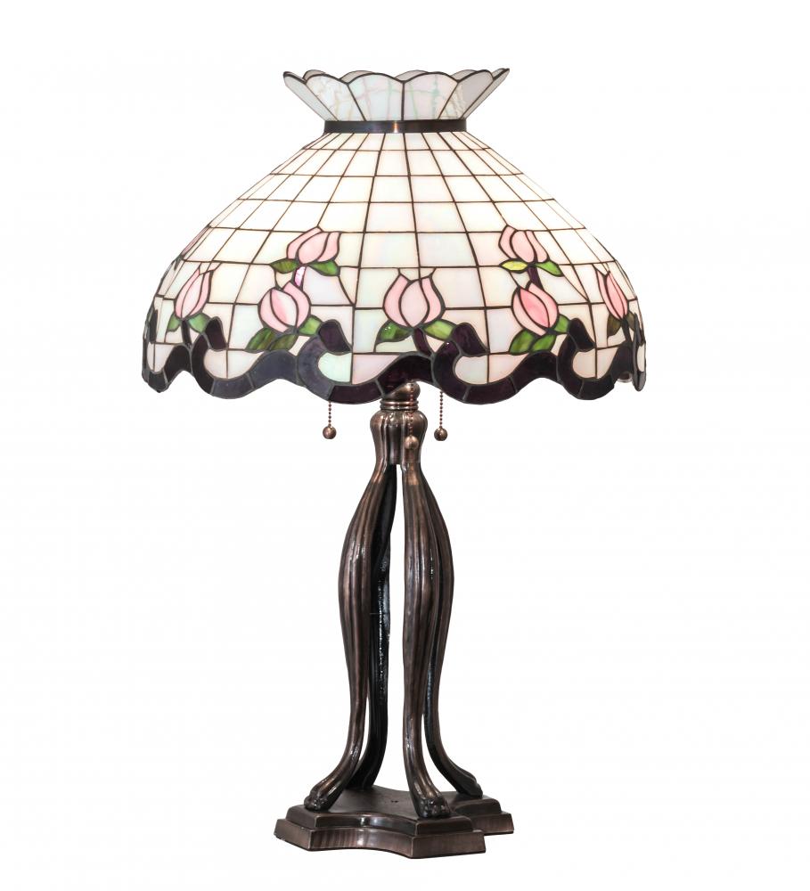 32&#34; High Roseborder Table Lamp