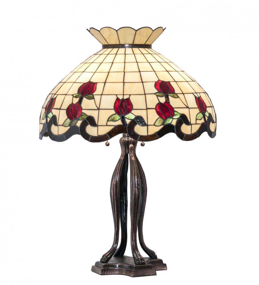 32&#34; High Roseborder Table Lamp