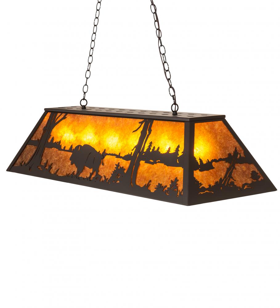 48&#34; Long Buffalo Oblong Pendant