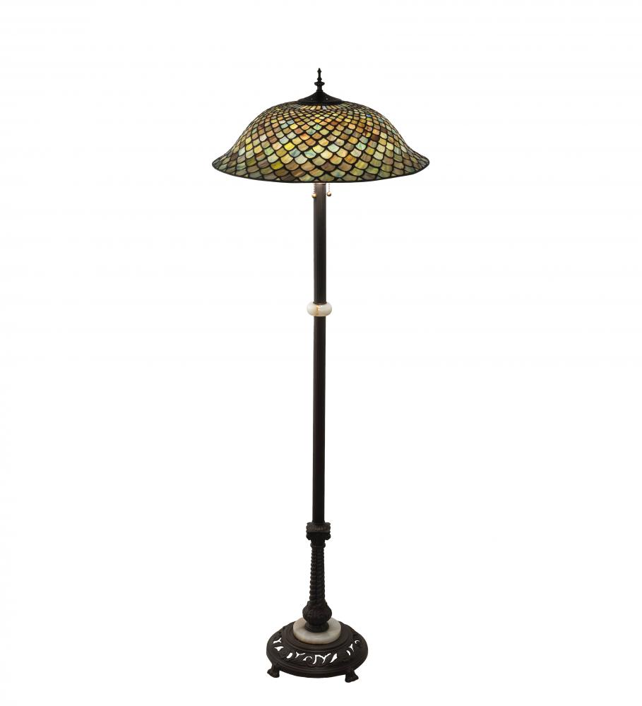 62&#34; High Tiffany Fishscale Floor Lamp