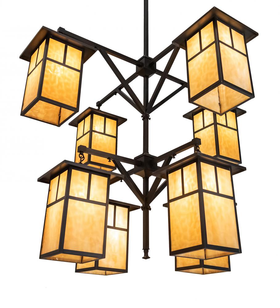 48&#34; Wide Hyde Park &#34;T&#34; Mission 8 Light Chandelier