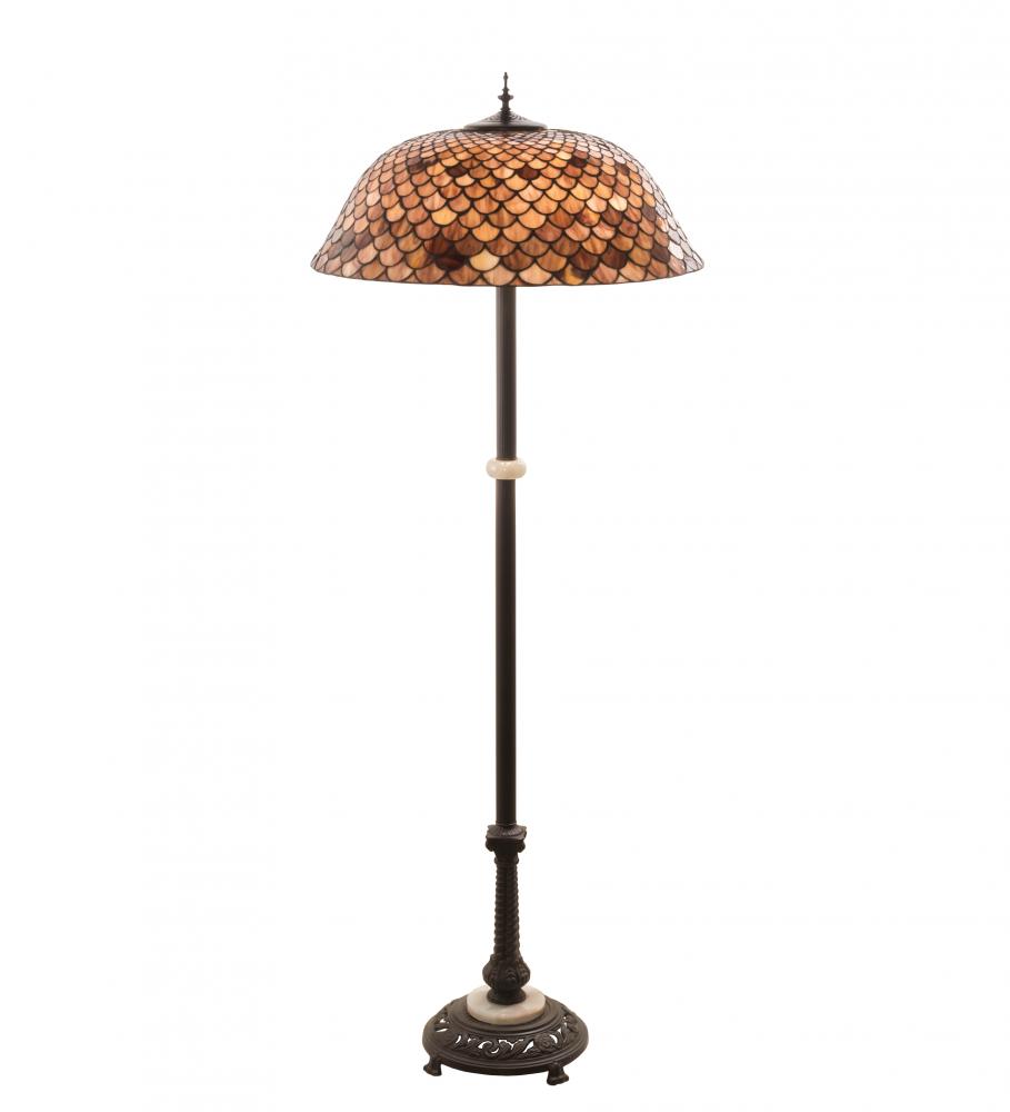 62&#34; High Fishscale Floor Lamp