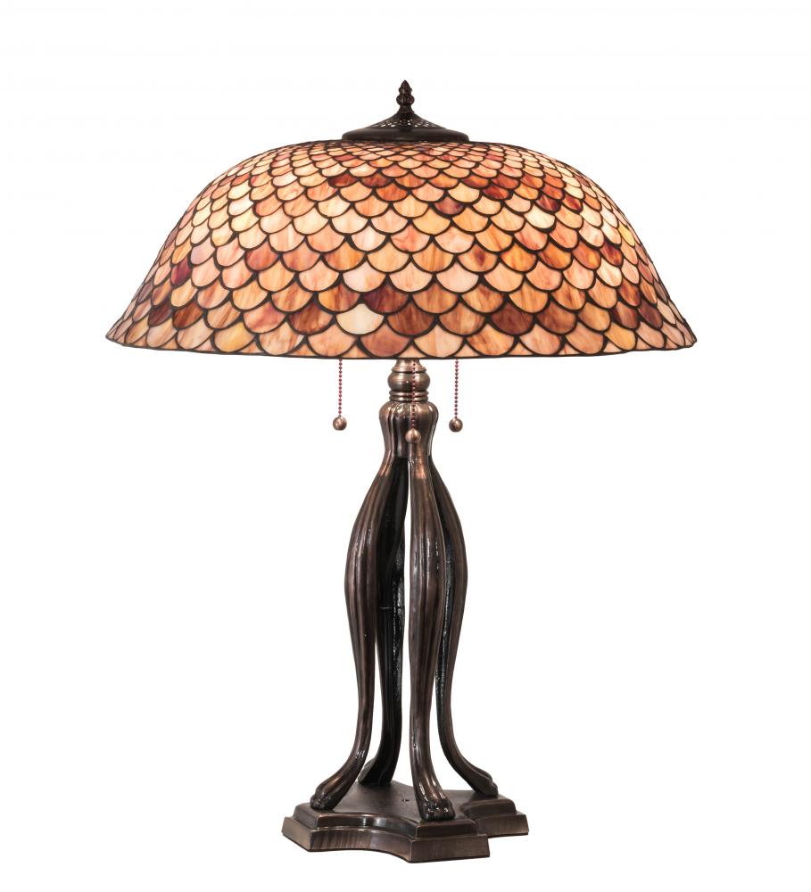 30&#34; High Fishscale Table Lamp