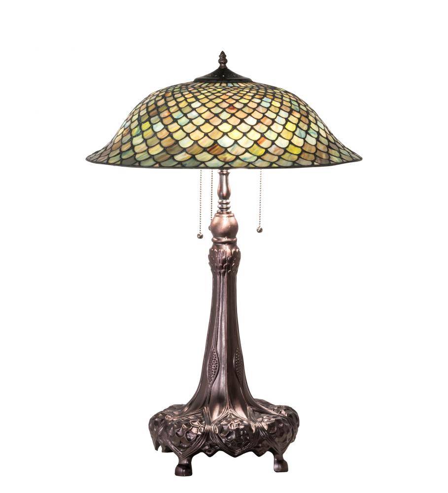 31&#34; High Tiffany Fishscale Table Lamp