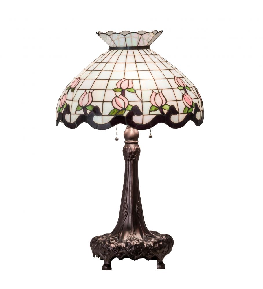 33&#34; High Roseborder Table Lamp