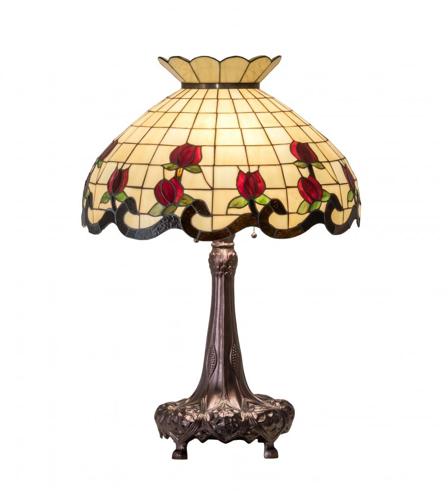 33&#34; High Roseborder Table Lamp