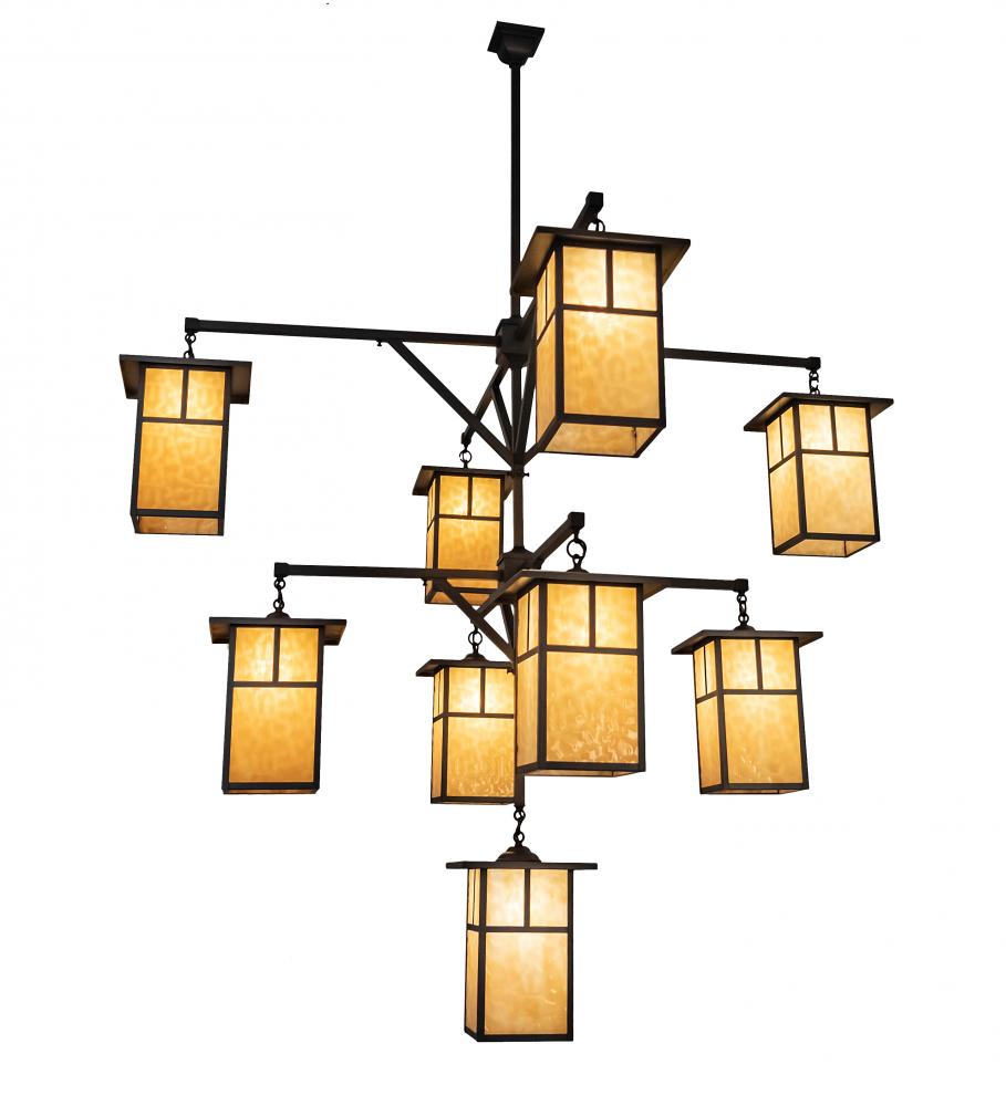 64&#34; Wide Hyde Park &#34;T&#34; Mission 9 Light Chandelier