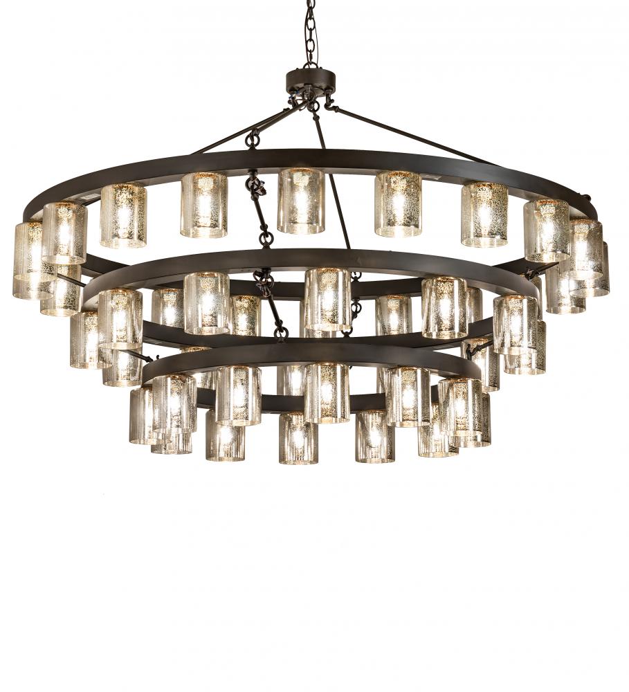 70&#34; Wide Loxley Horizon Ring 44 Light Three Tier Chandelier..