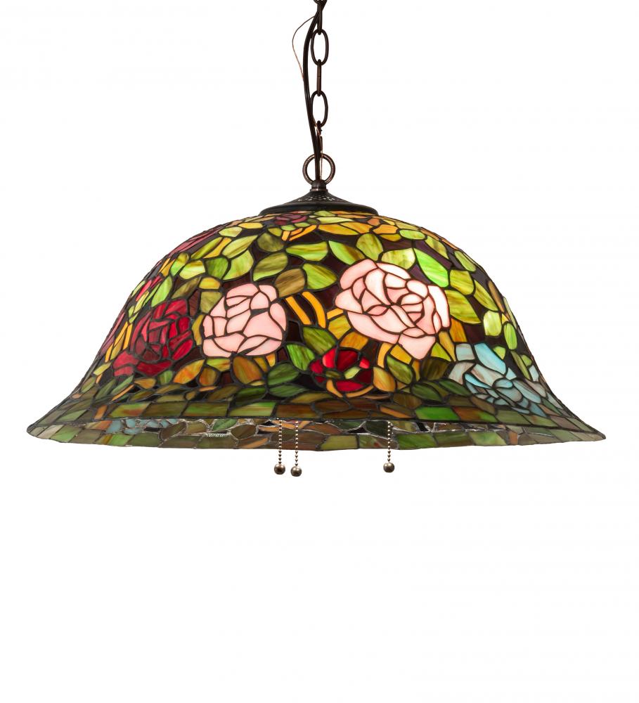 24&#34; Wide Tiffany Rosebush Pendant