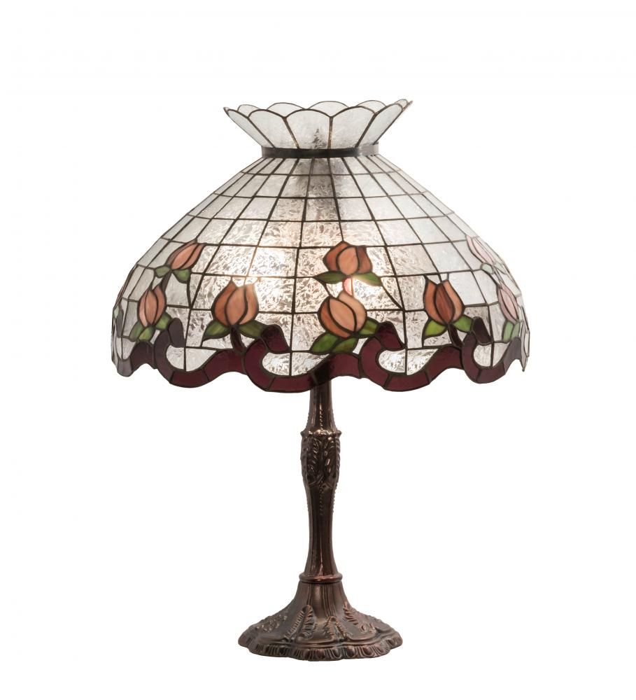 26&#34; High Roseborder Table Lamp