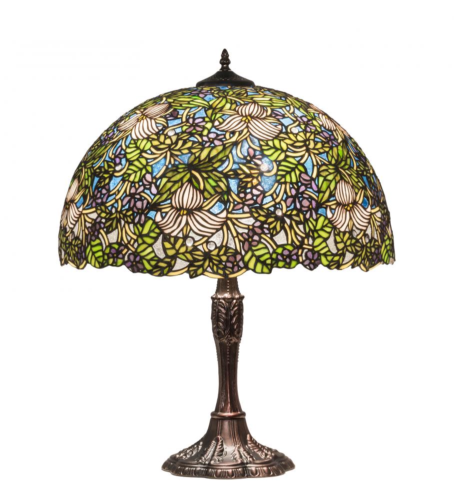 26&#34; High Trillium & Violet Table Lamp