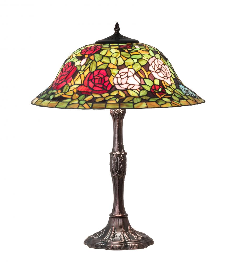 26&#34; High Tiffany Rosebush Table Lamp