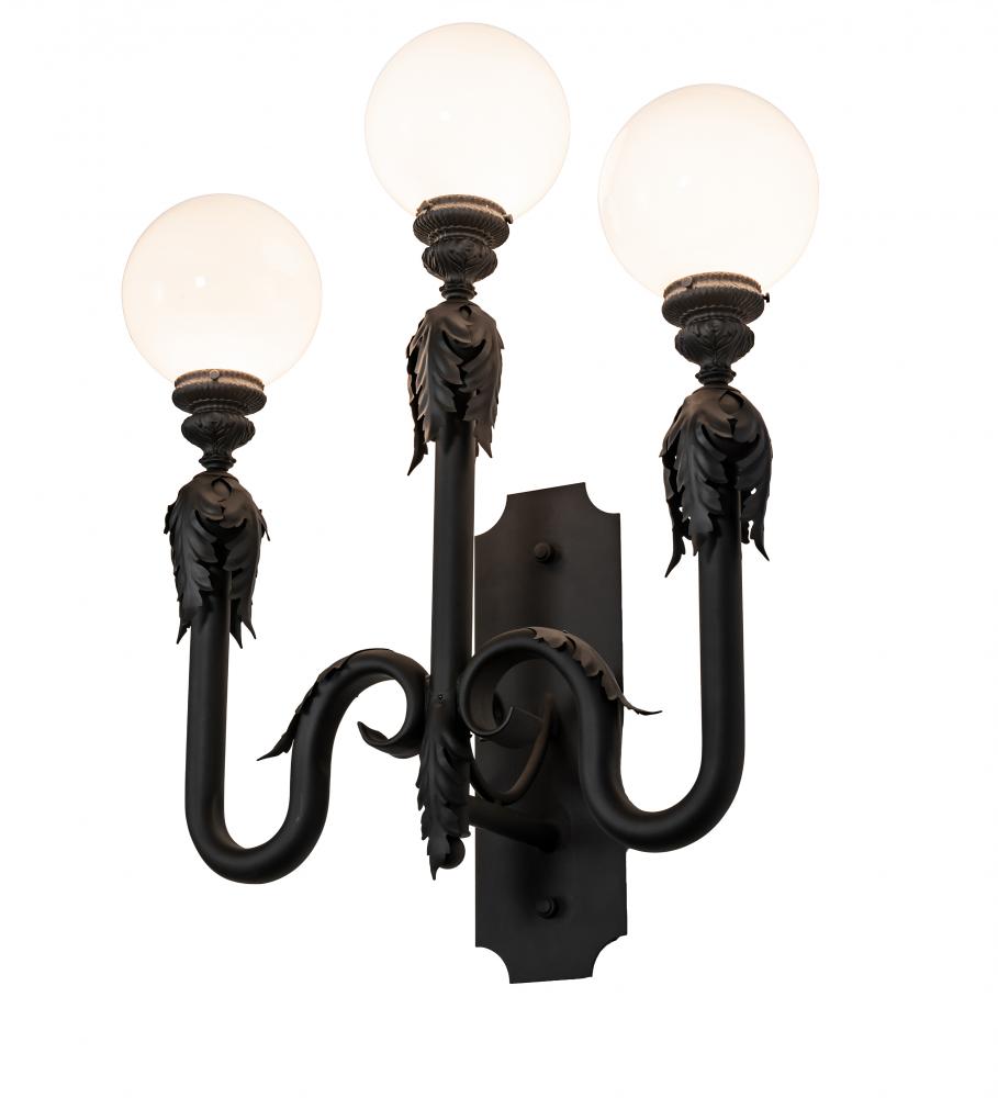 30&#34; Wide Strasbourg 3 Light Wall Sconce