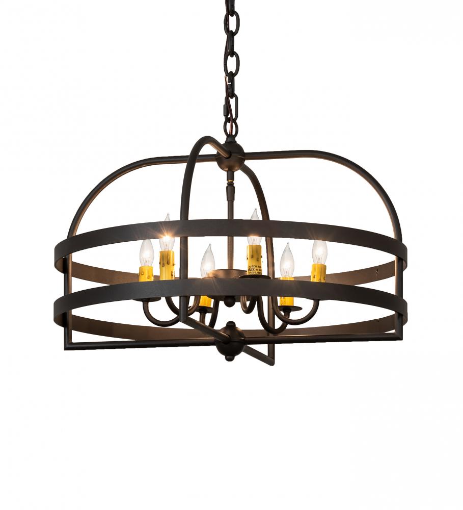 22&#34; Wide Aldari 6 Light Chandelier