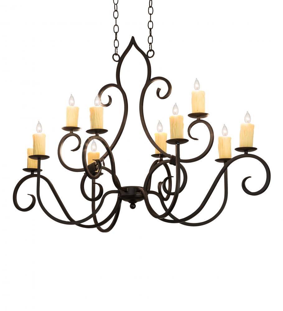 48&#34; Long Clifton 10 Light Oblong Chandelier