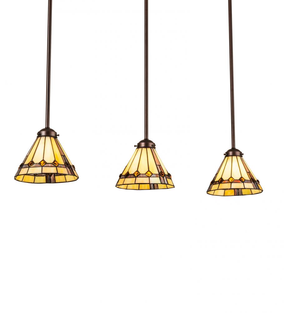 42&#34; Long Belvidere 3 Light Island Pendant