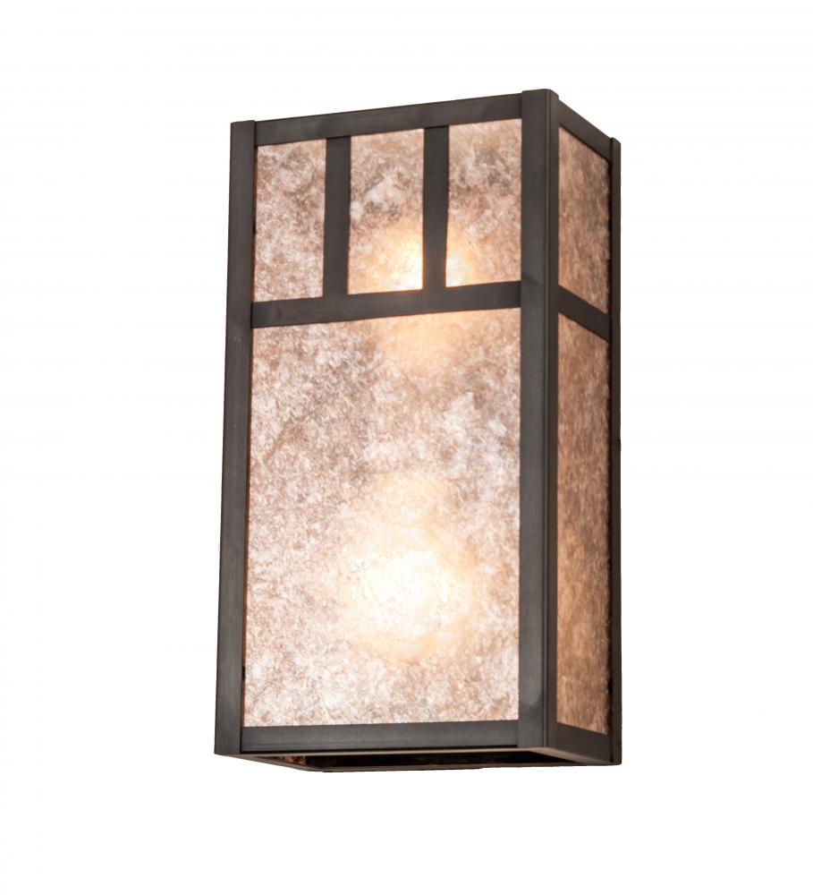 6.5&#34; Wide Hyde Park Double Bar Mission Wall Sconce