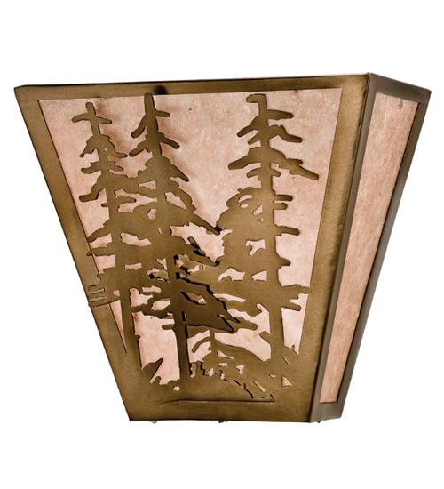 13&#34;W Tall Pines Wall Sconce