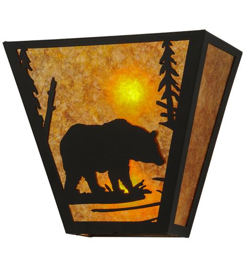 13&#34; Wide Bear Creek Wall Sconce