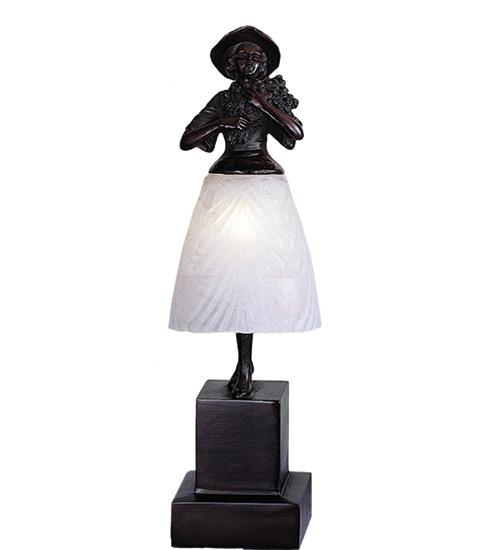 16&#34; High Silhouette Lady with Bouquet Accent Lamp