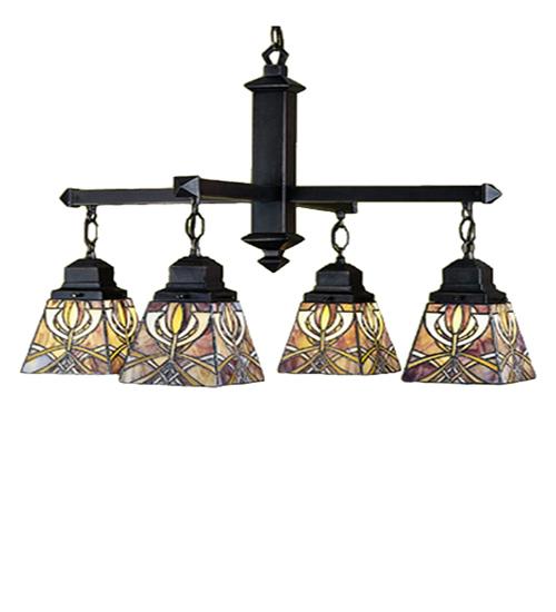 26&#34;W Glasgow Bungalow 4 LT Chandelier