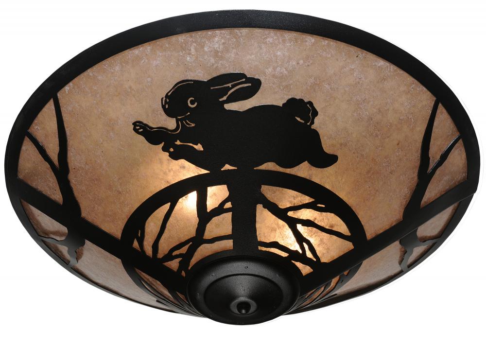 22&#34; Wide Rabbit on the Loose Flushmount