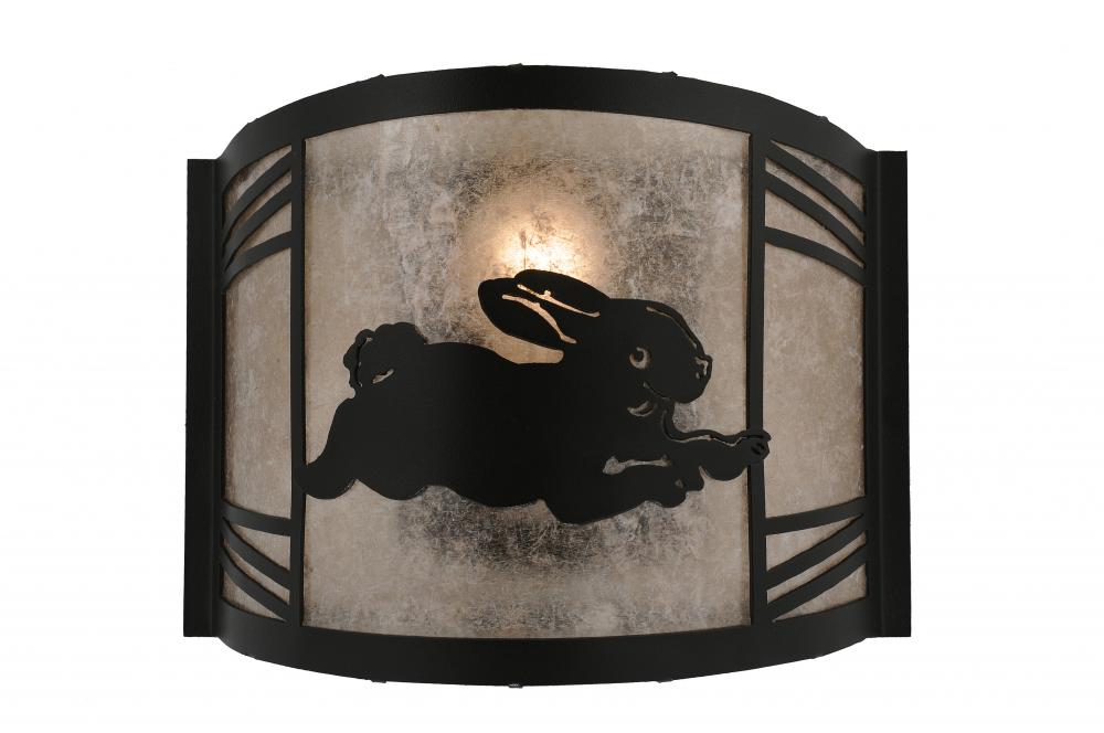 12&#34; Wide Rabbit on the Loose Right Wall Sconce