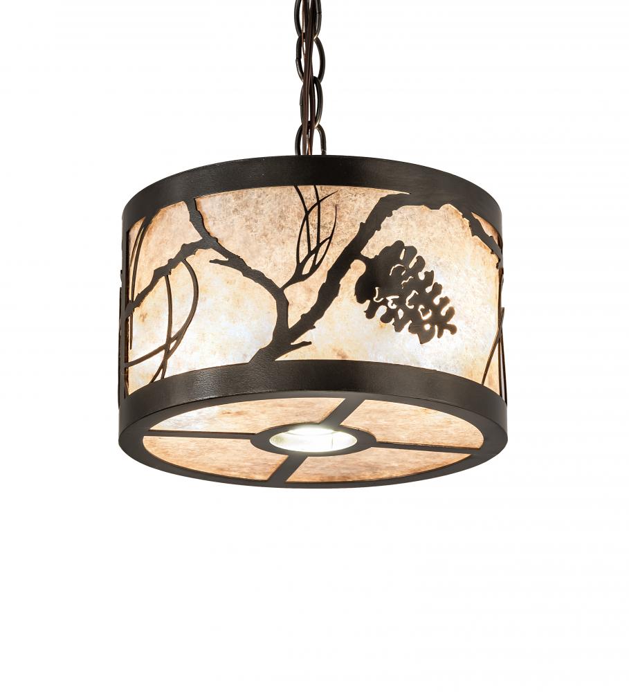 10&#34; Wide Whispering Pines Inverted Pendant