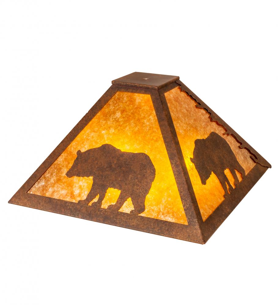 24&#34; Square Lone Bear Shade