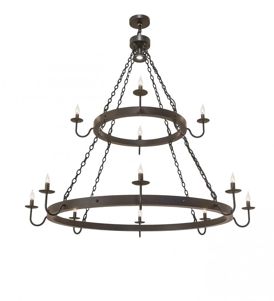 60&#34; Wide Suffolk Two Tier Chandelier