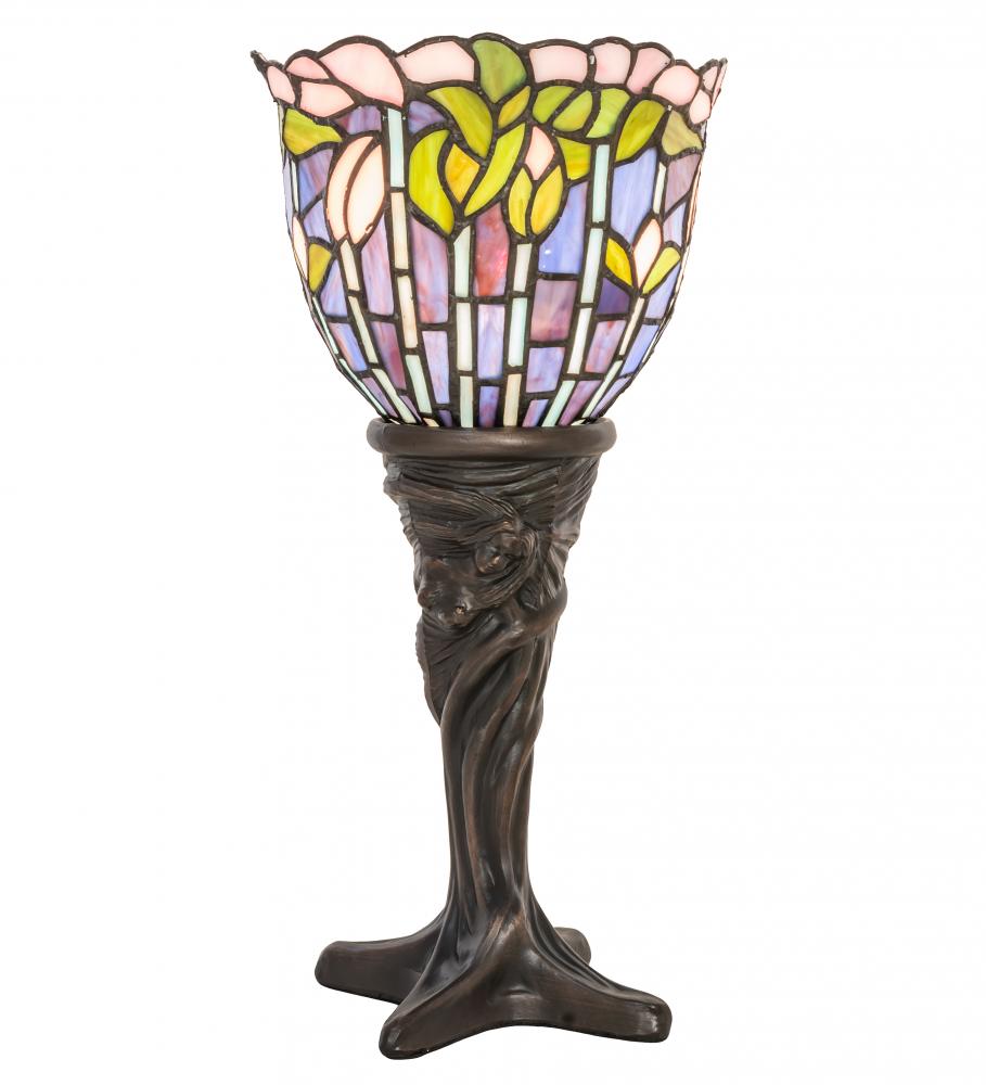 15&#34; High Tiffany Flowering Lotus Mini Lamp