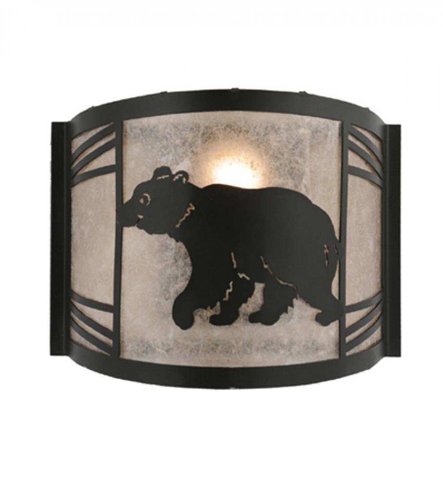 12&#34; Wide Happy Bear on the Loose Left Wall Sconce