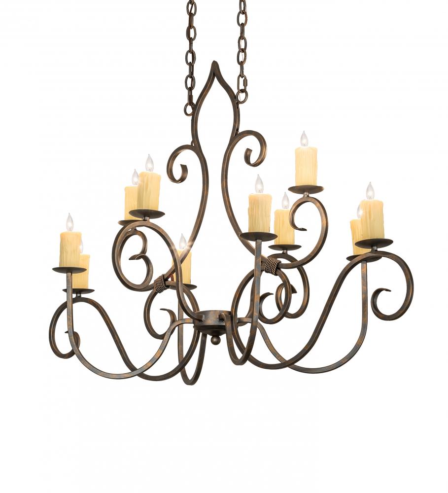 48&#34; Long Clifton 10 Light Oblong Chandelier