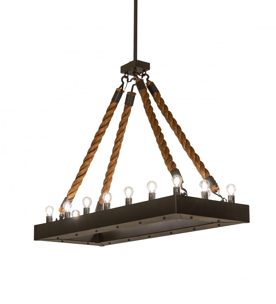 60&#34; Long Quadrato Alva 16 Light Rope Pendant