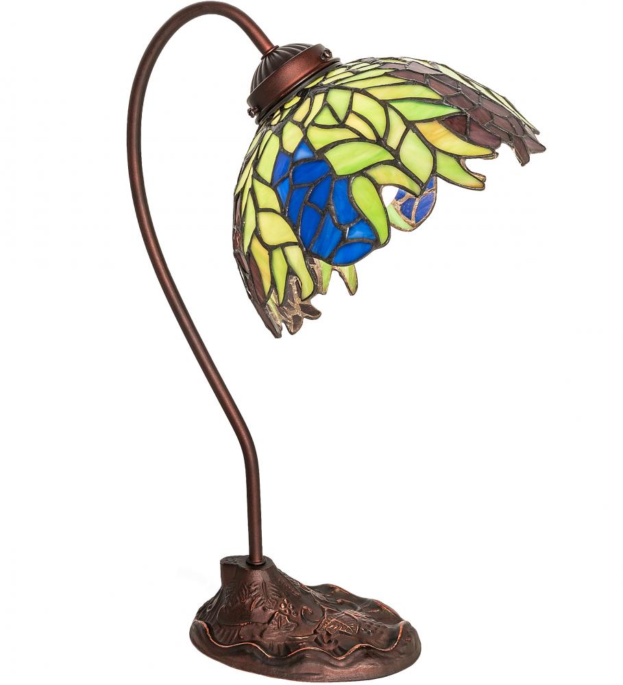 18&#34; High Tiffany Honey Locust Desk Lamp