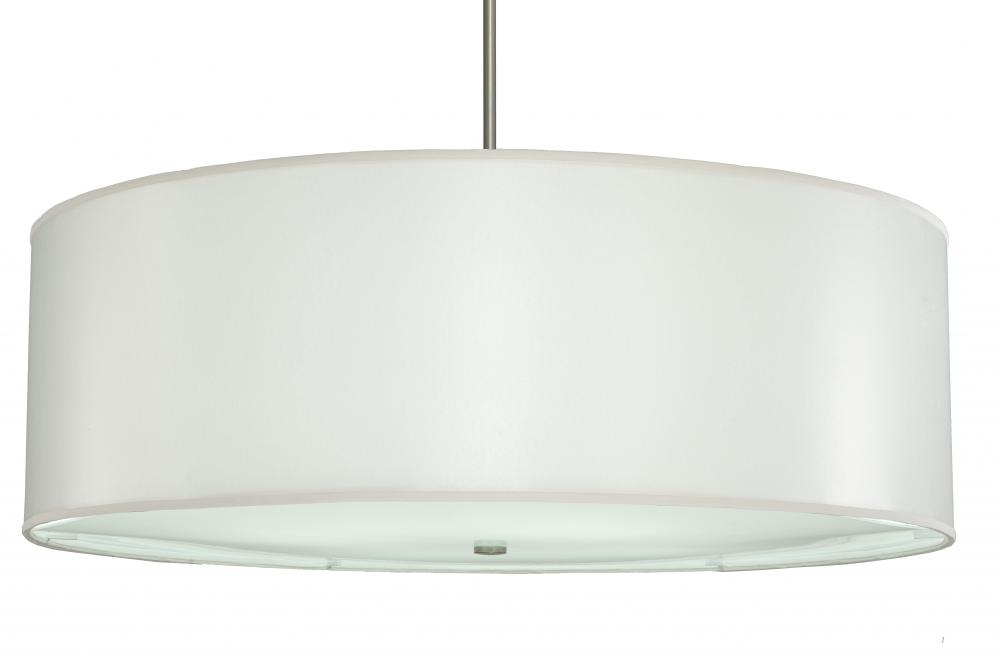 42&#34; Wide Cilindro White Trilam Textrene Pendant