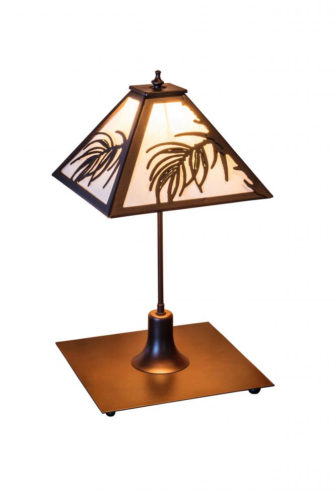 17&#34; Wide Pine Needle Table Lamp