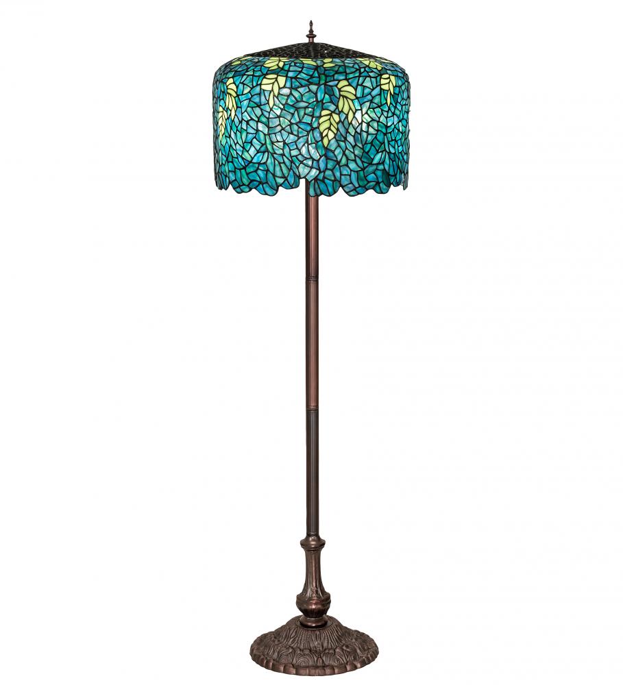 62&#34; High Tiffany Wisteria Floor Lamp