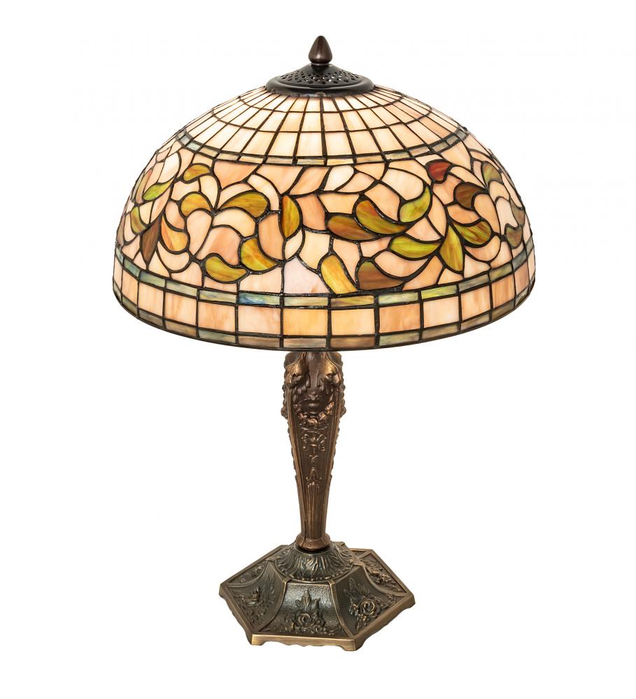 23&#34; High Tiffany Turning Leaf Table Lamp