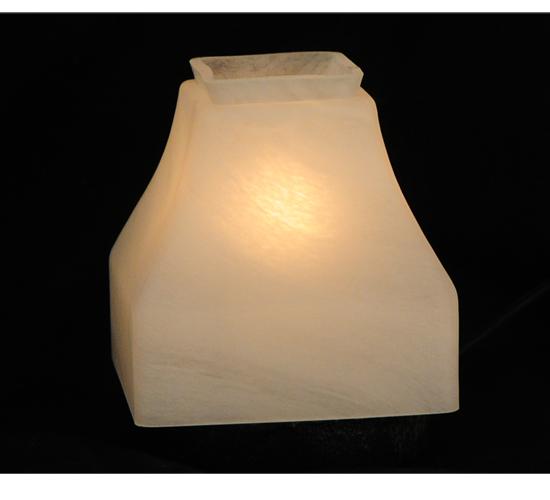 5&#34;Sq Bungalow Alabaster Shade