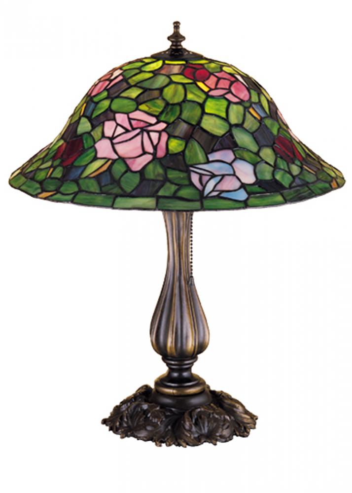 18.5&#34;H Tiffany Rosebush Table Lamp